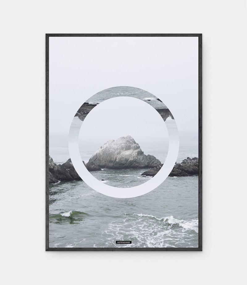The Sea plakat i mørk ramme