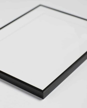 Sort aluminium ramme