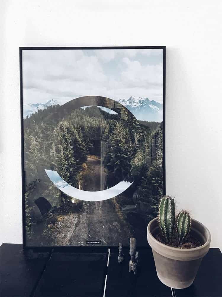Grafisk natur fotokunst plakat