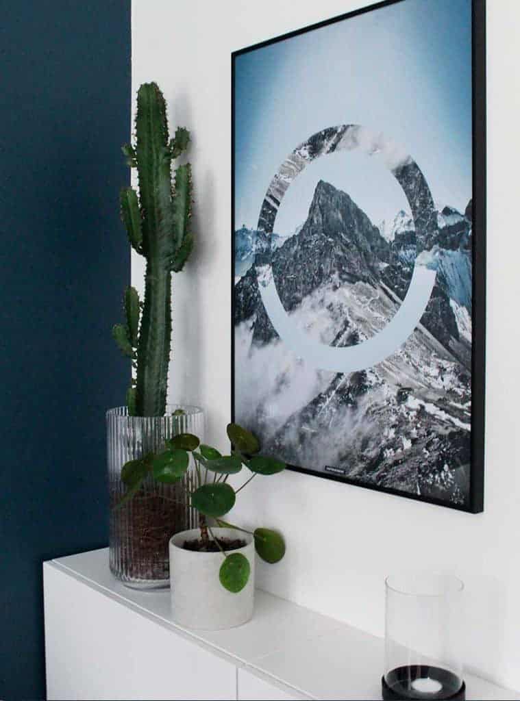 bjerg-natur-sky-high-plakat Snebjerge og natur billede - Sky High plakat