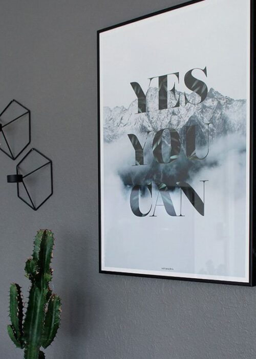 yes-you-can-plakat Yes you can plakat - Natur og tekst