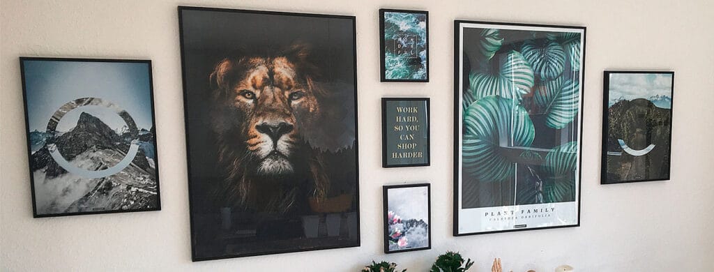 plakater-posters-kasperbenjamin Billedvæg med plakater og posters i forskellige størrelser