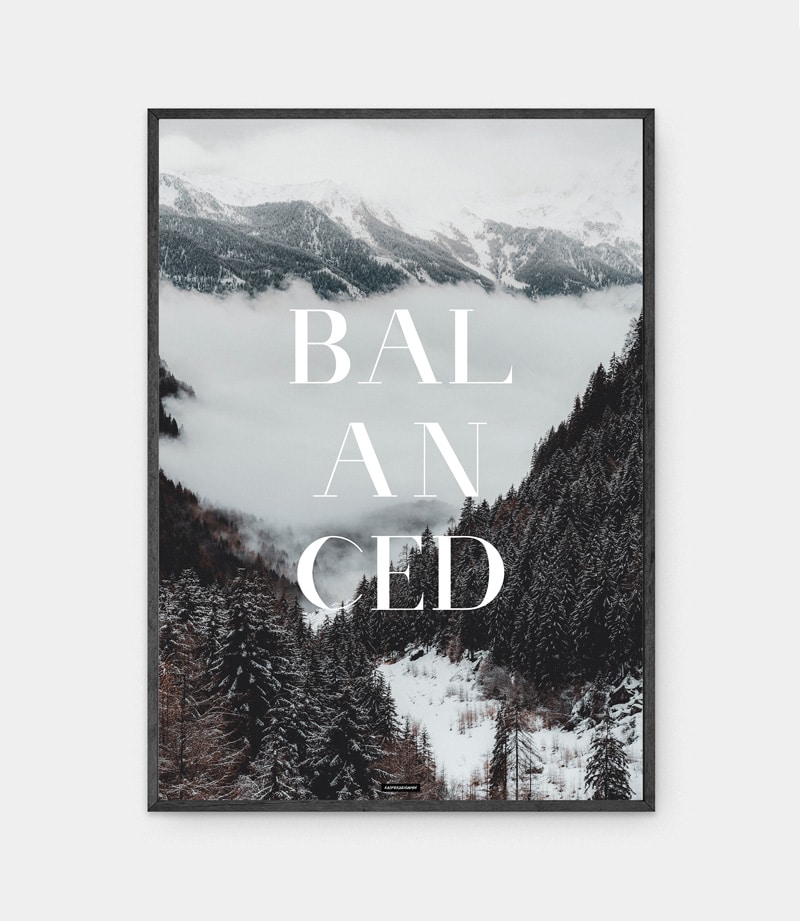 Balanced plakat