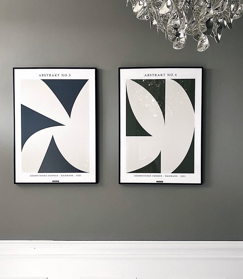 Abstrakt No.3 og 4 plakater