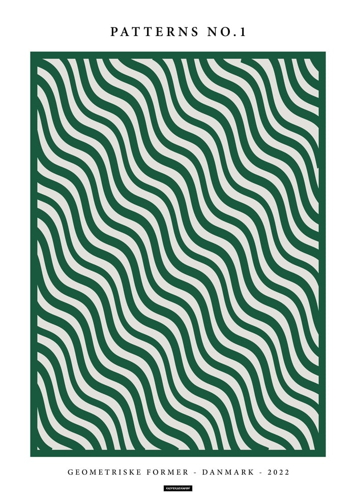 Patterns no.1 plakat af KASPERBENJAMIN
