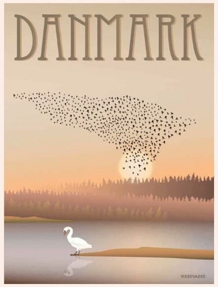 Danmark Sort sol - plakat